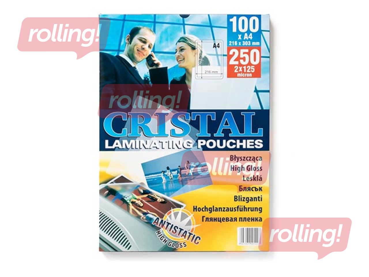 Laminēšanas plēves Argo, A4, 125 mic., 100 gab.