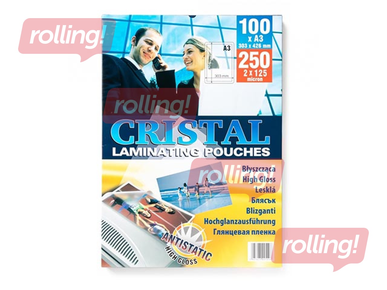 Laminēšanas plēves Argo, A3, 125 mic., 100 gab.