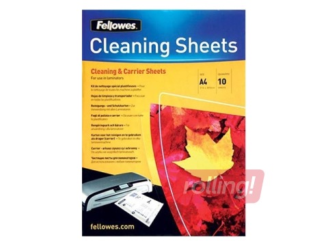 Laminator cleaning sheets Fellowes, A3/A4, 10 pcs.