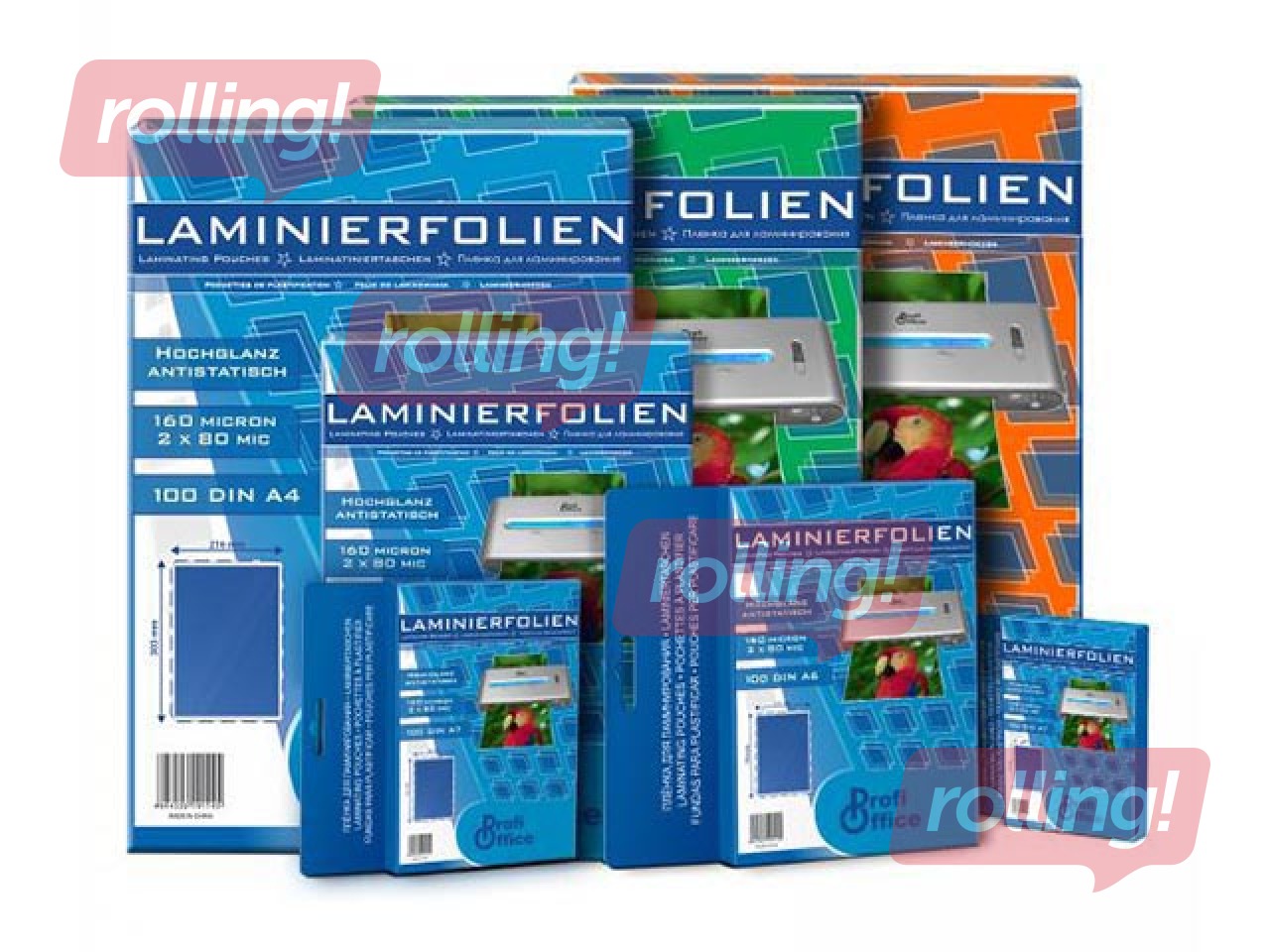 Laminating pouches ProfiOffice, A4, 150 mic., 100 pcs.