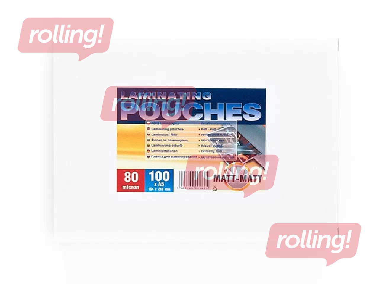 Laminēšanas plēves Argo, A5, 80 mic., 100 gab. matētas