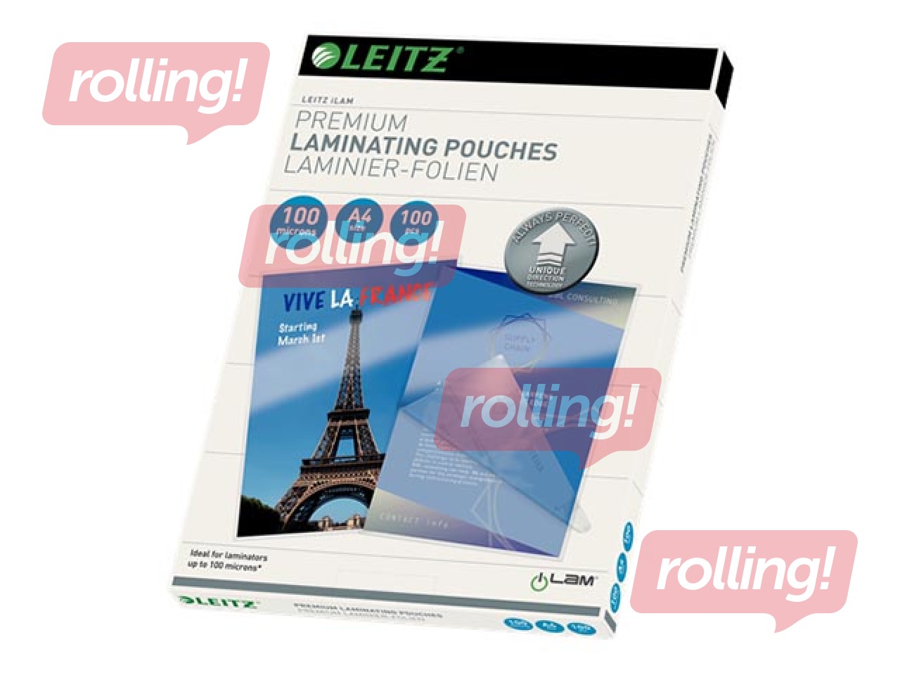 Laminating Pouches Leitz UDT, A4, 100 mic., 100 pcs