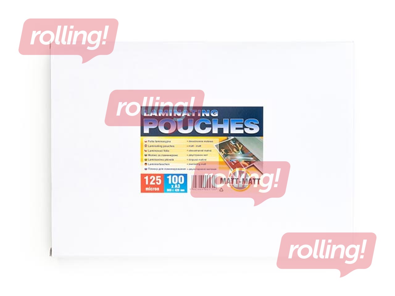 Laminēšanas plēves Argo, A3, 125 mic., 100 gab. matētas