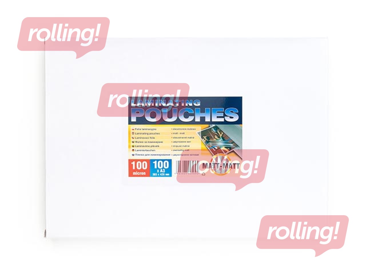 Laminēšanas plēves Argo, A3, 100 mic., 100 gab. matētas