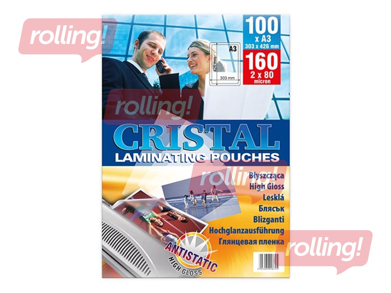 Laminating pouches Argo, A3, 80 mic., 100 pcs.