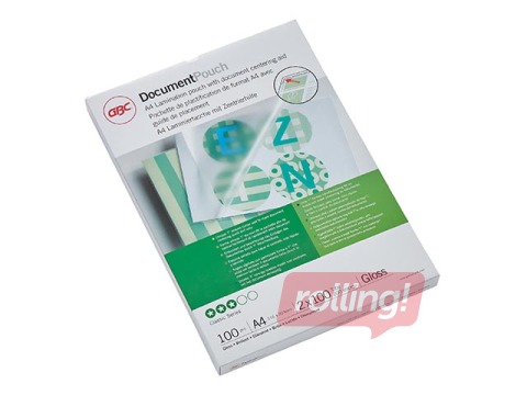 Laminēšanas plēves GBC, A4, 100 mic., glancētas, 100 gab.