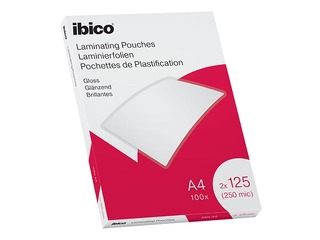 Lamineerimistaskud Ibico, A4, 125 mic., läikiv, 100 tk.