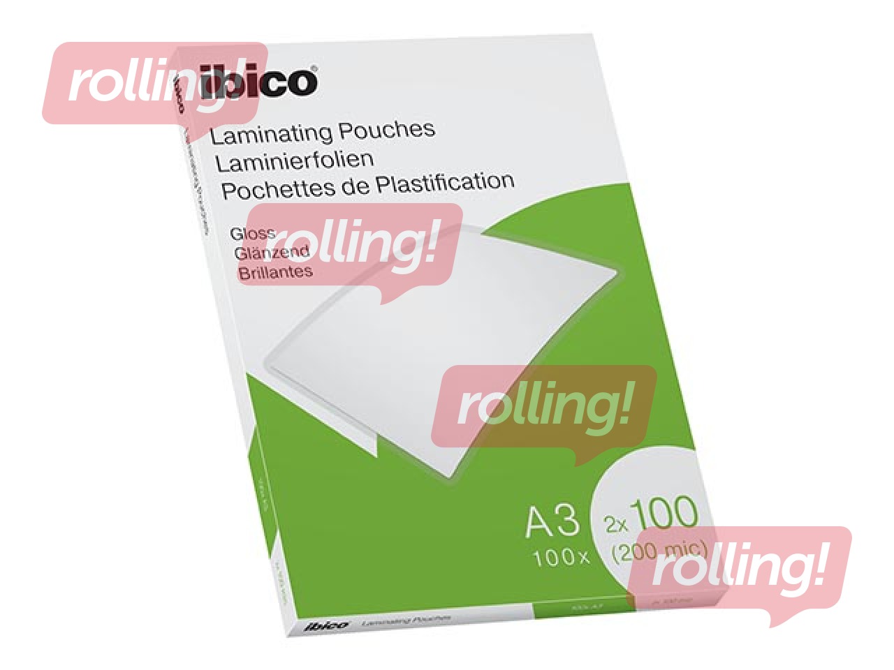 Плёнка для ламинирования документо Ibico, A3, 100 мик., глянцевый, 100 шт.