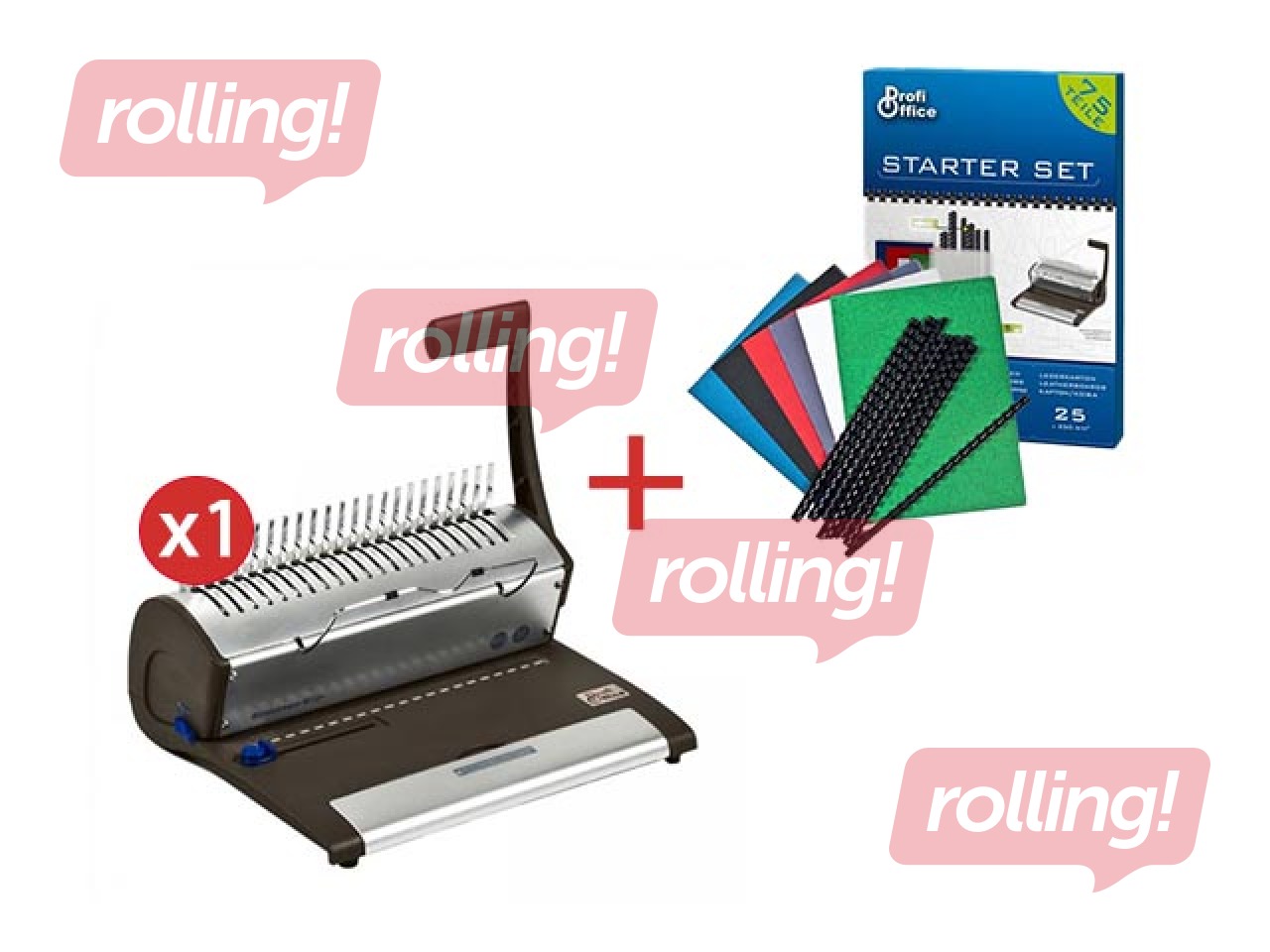 Document binding machine ProfiOffice, Bindstream M12 + GIFT! Buy a document binding machine an