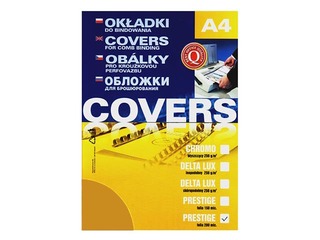 Обложка для переплёта верхняя Argo, 0.2 мм, 100 шт., прозрачная, жёлтая