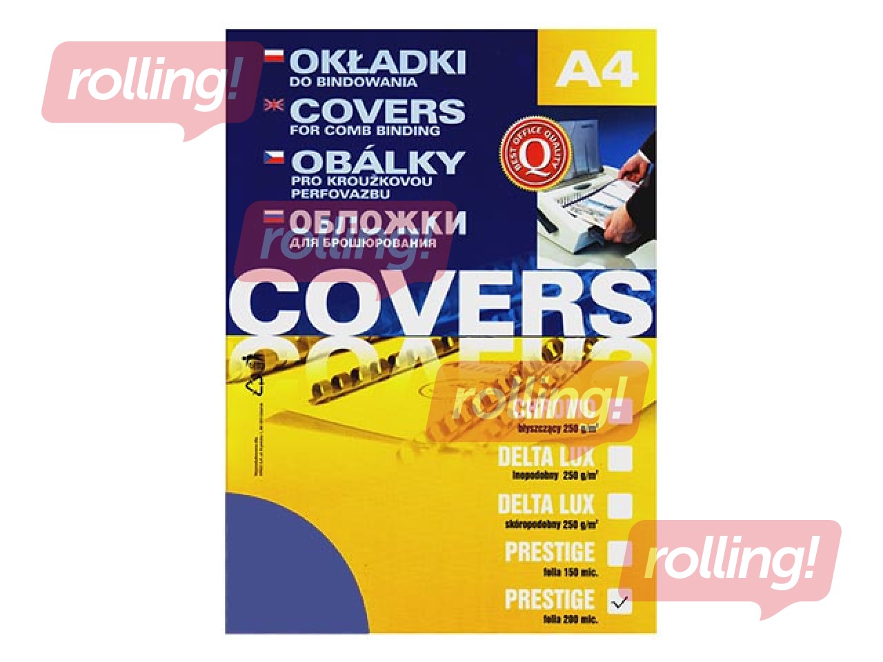 Binding covers Argo, 0.2 mm, 100 pcs., transparent blue