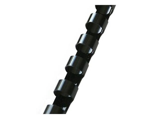 Plastmasas spirāles Argo, 22 mm, 50 gab., melnas