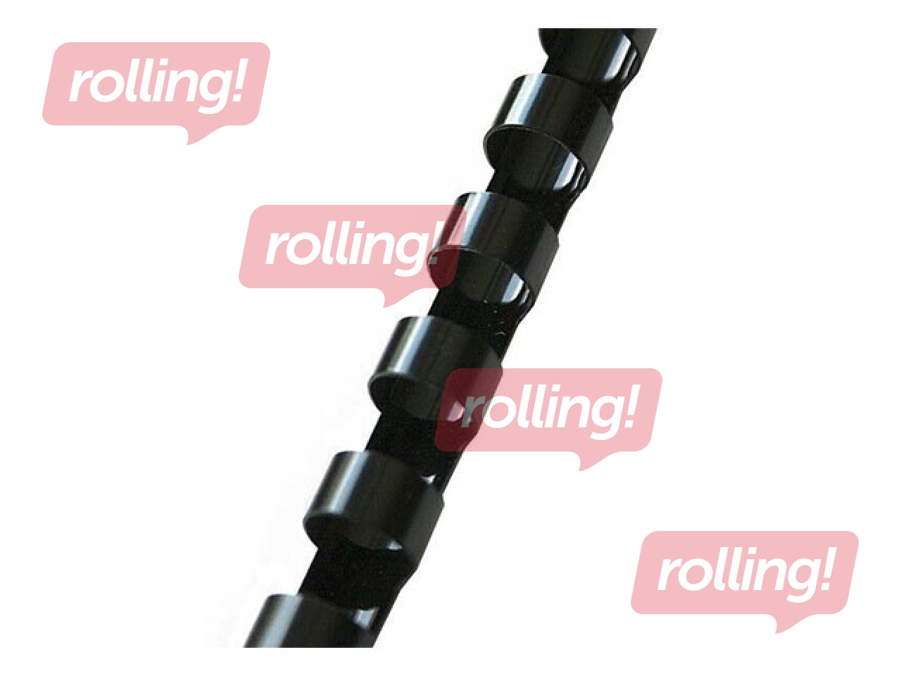 Plastmasas spirāles Argo, 22 mm, 50 gab., melnas