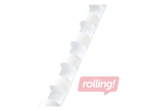 Plastmasas spirāles Argo, 51 mm, 50 gab., baltas