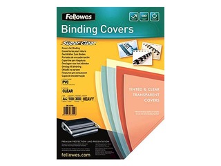 Binding covers Fellowes, A4, 0.3 mm, 100 pcs., transparent