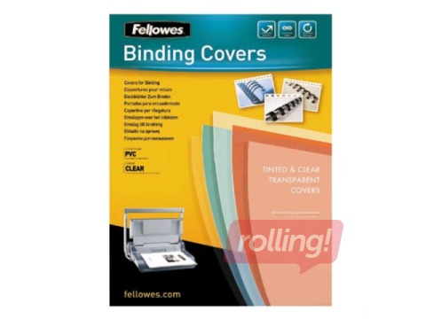 Обложка для переплёта верхняя Fellowes, A4, 150 мик., 100 шт., прозрачная