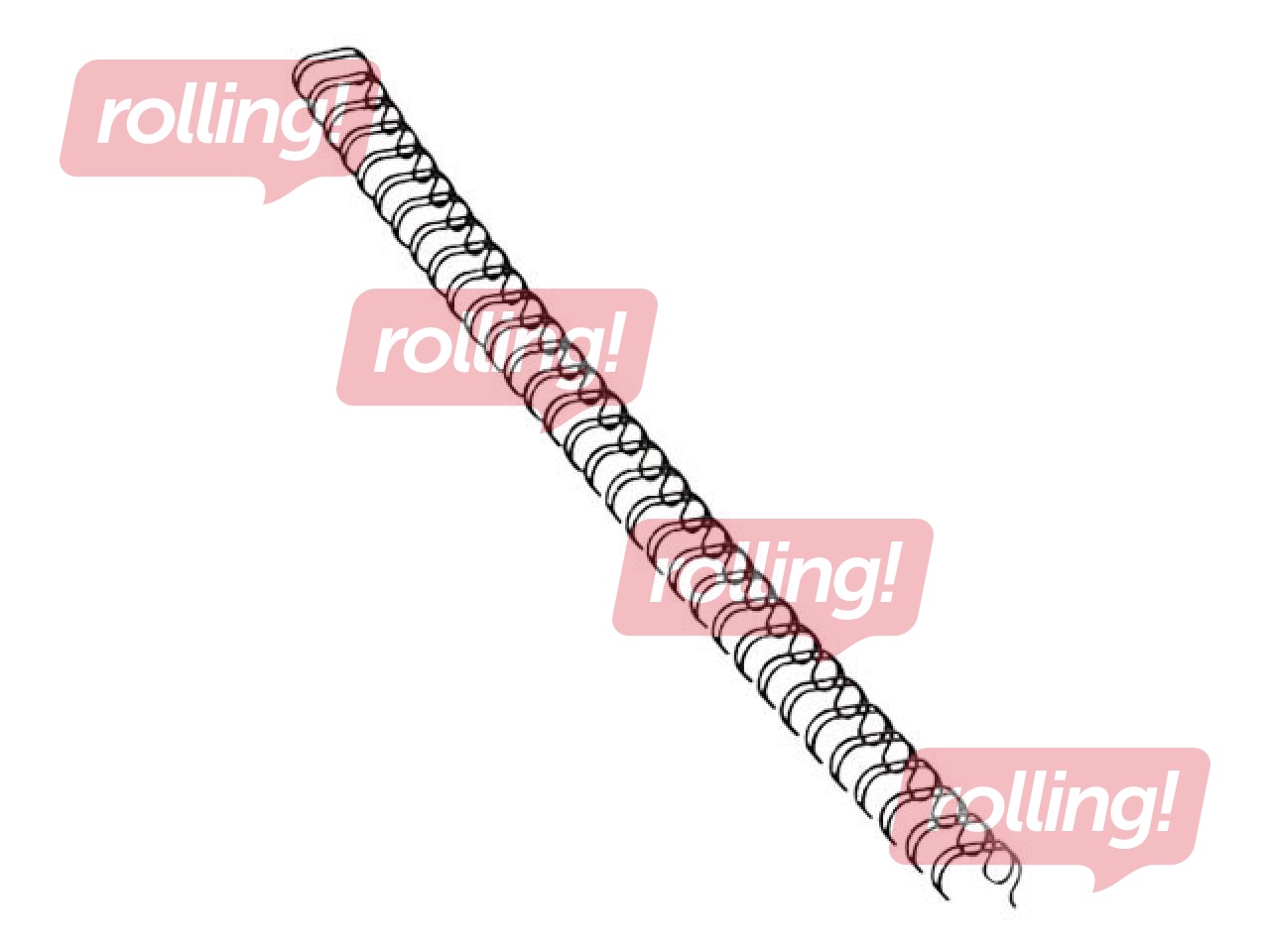 Metāla spirāles Fellowes, 10 mm, 100 gab., melnas