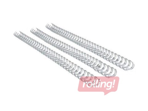 Köitespiraalid metallist Fellowes, 6 mm, 100 tk., must