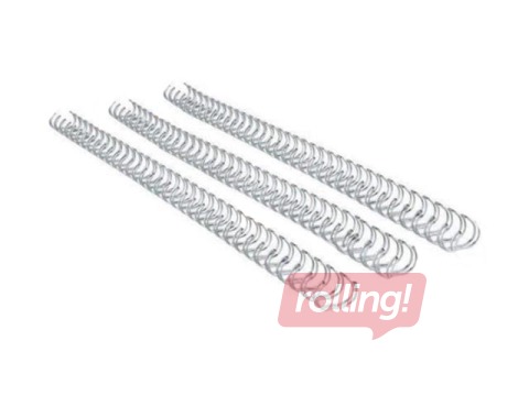 Metāla spirāles Fellowes, 6 mm, 100 gab., melnas