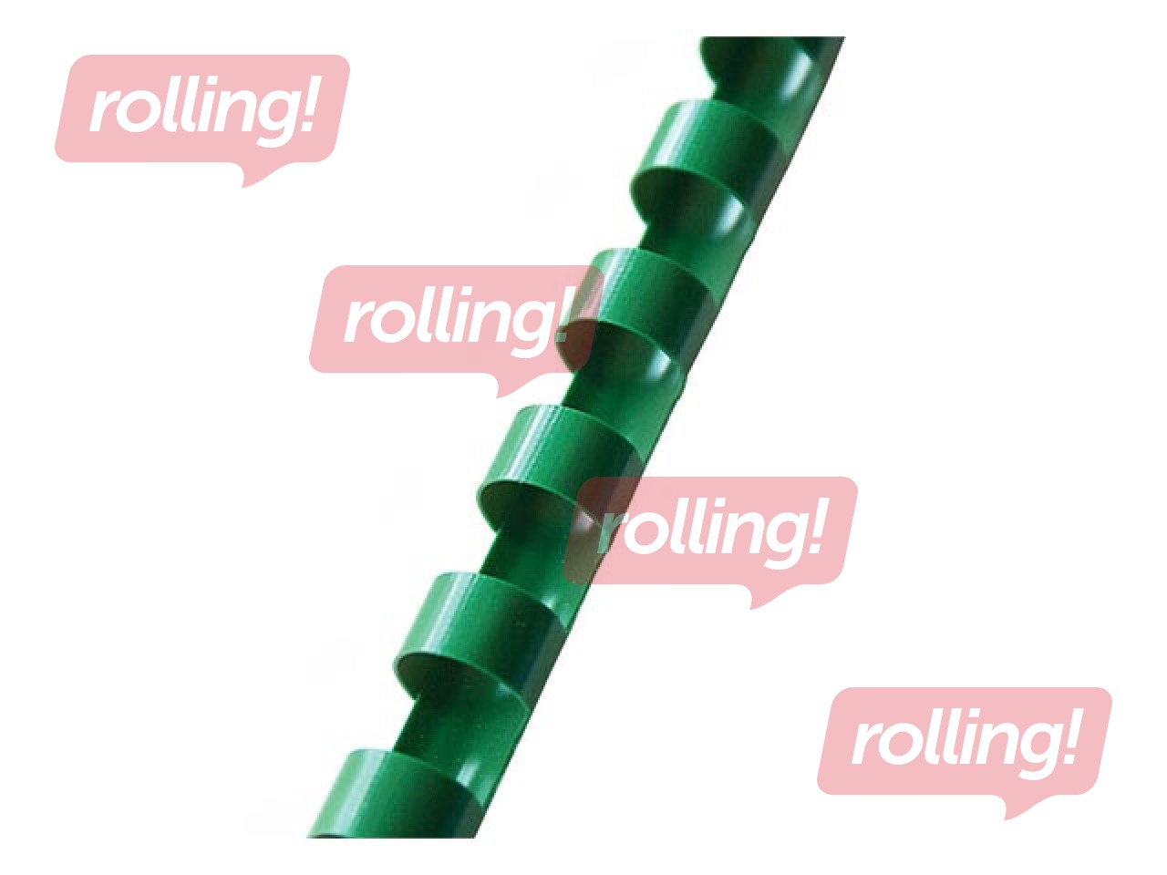 Binding plastic combs Argo, 12.5 mm, 100 pcs., green