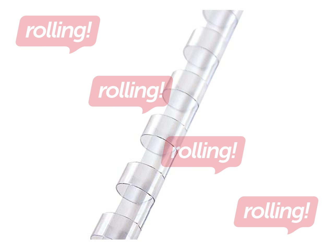 Köitespiraalid plastikust Argo, 12.5 mm, 100 tk., läbipaistev