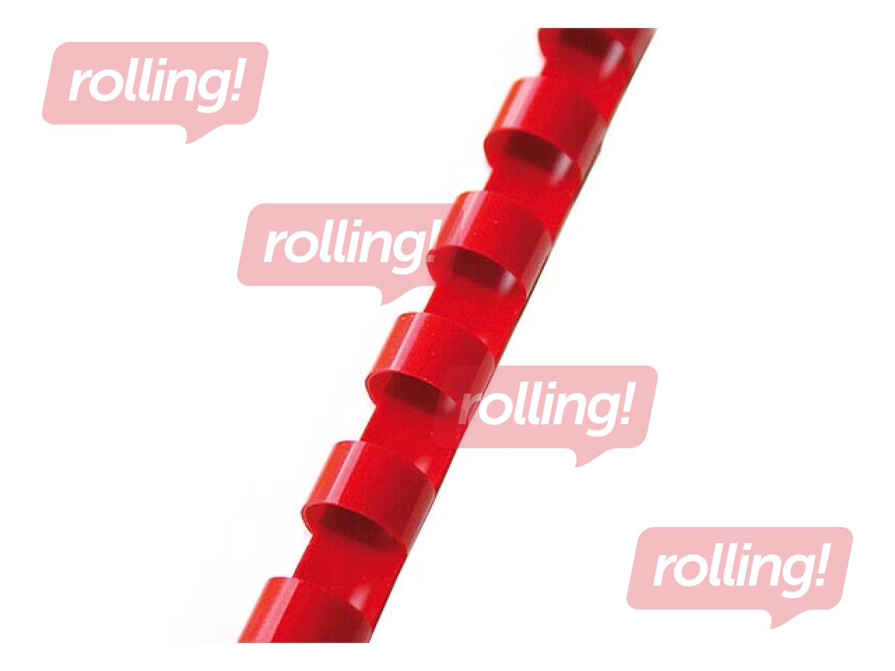 Binding plastic combs Argo, 12.5 mm, 100 pcs., red