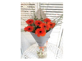Bouquet of 7 mini gerbera, 40cm