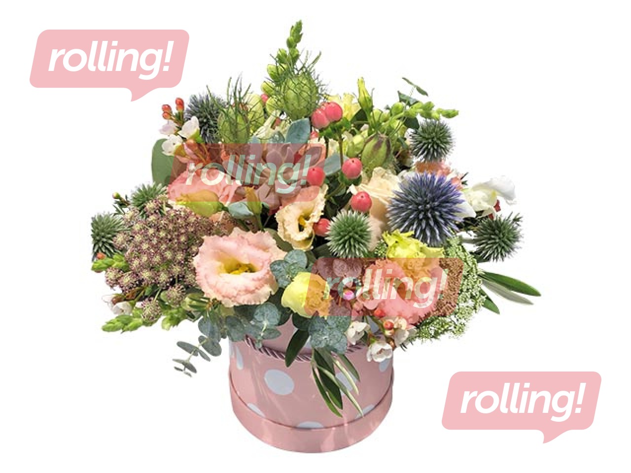 Ziedu kompozīcija kastītē 