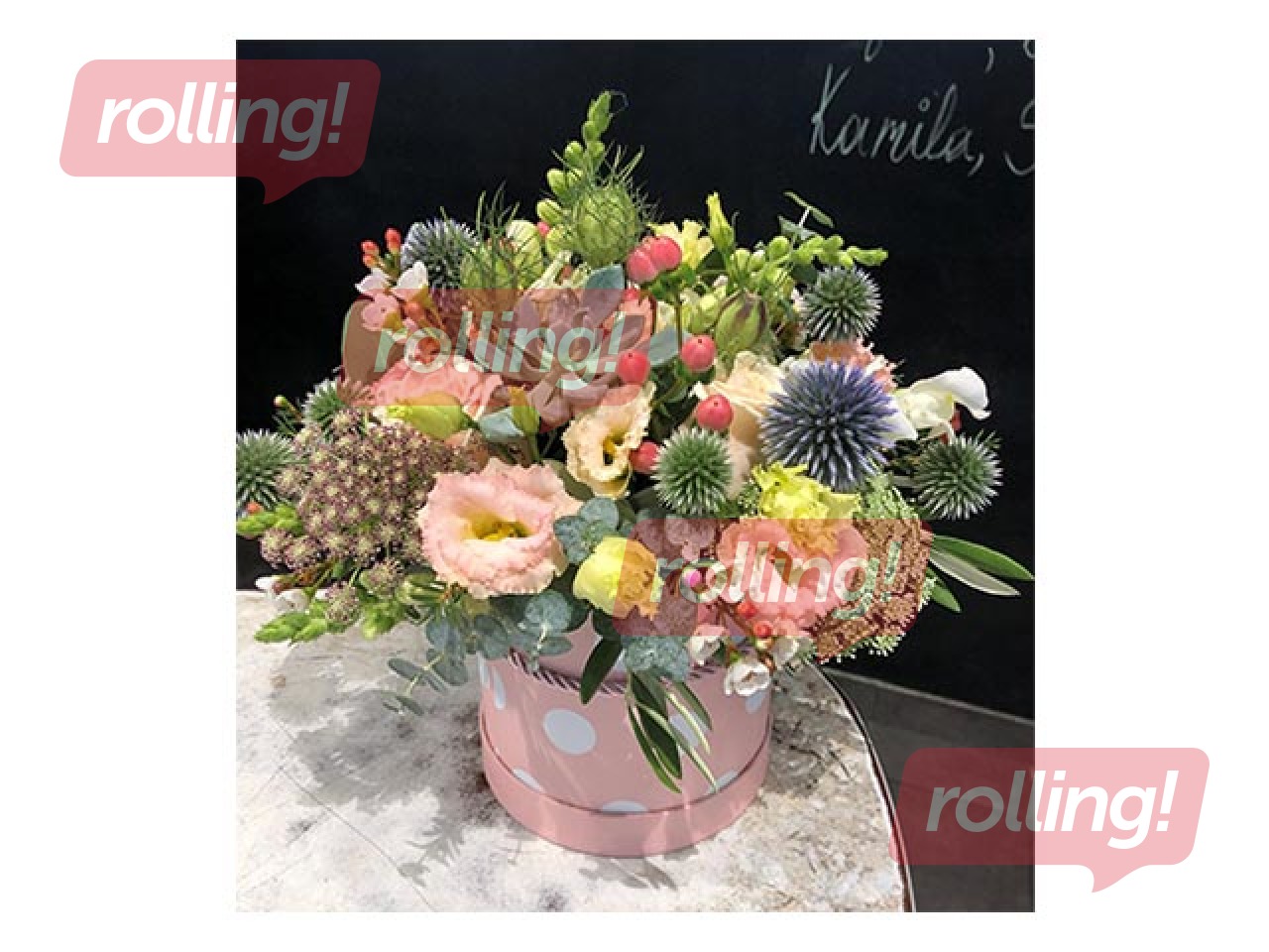 Ziedu kompozīcija kastītē 