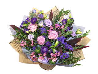 Flower bouquet Gold-1, large, Ø40–50cm