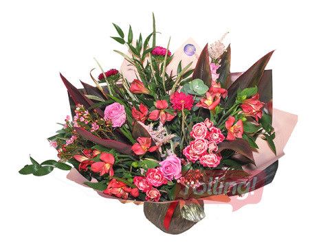 Flower bouquet Gold-1, large, Ø40–50cm