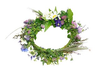 Jāņuzāļu vainags, sasienams, Ø25cm