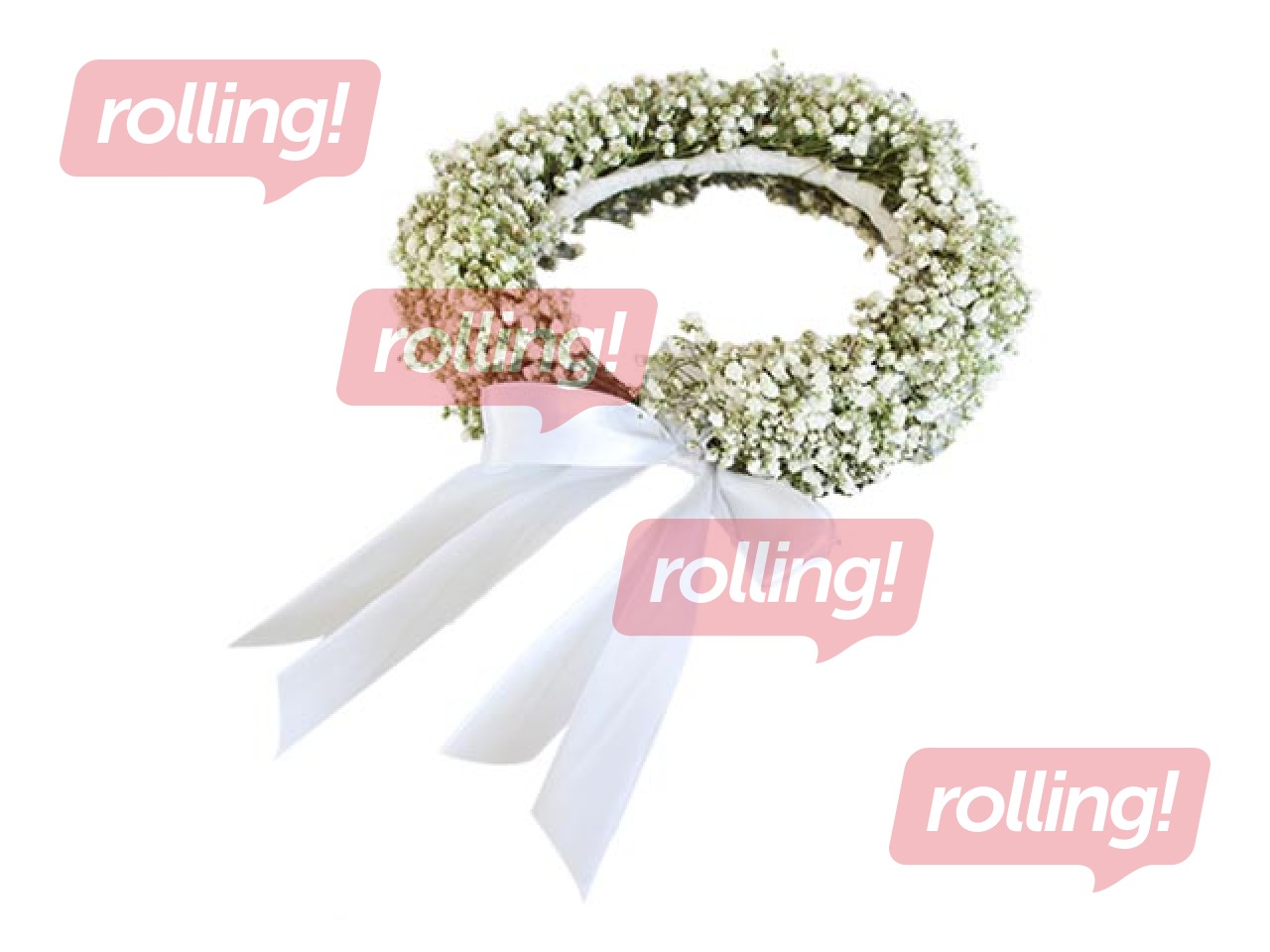 Vainags Baltais sapnis, Ø 25 cm, sasienams