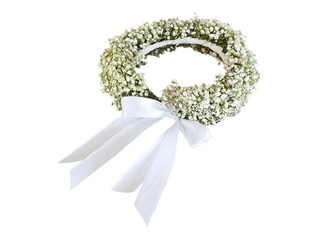 White Dream wreath, Ø 25 cm, tied