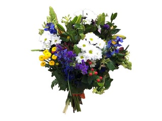 Dažādu ziedu Līgo pušķis