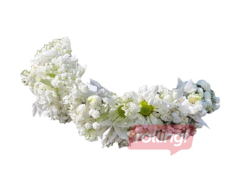 Līgo wreath White, Ø25cm