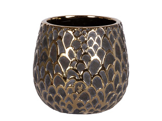 Decorative flower pot Gleo, ceramic, Ø18×16.5cm