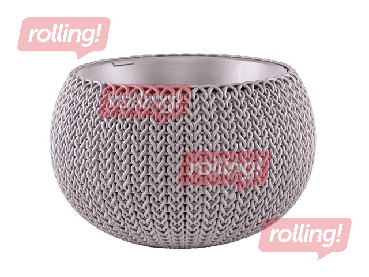 Dekoratīvais puķu pods Keter Cozy S, karināms, plastmasas, violets, Ø28cm