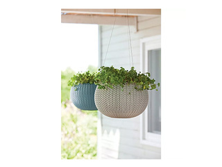 Dekoratīvais puķu pods Keter Cozy S, karināms, plastmasas, violets, Ø28cm