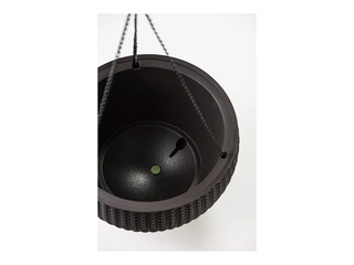 Dekoratīvais puķu pods Keter Sphere Planter, karināms, plastmasas, pelēks, Ø35cm