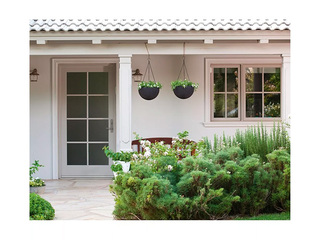 Dekoratīvais puķu pods Keter Sphere Planter, karināms, plastmasas, pelēks, Ø35cm