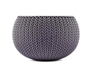 Dekoratīvais puķu pods Keter Cozy M, karināms, plastmasas, violets, Ø36cm