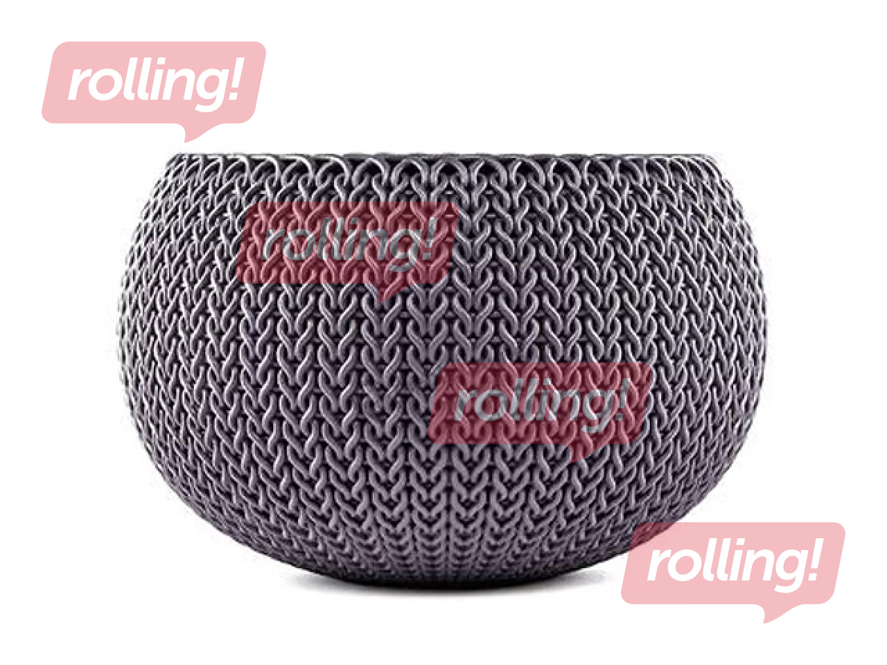 Dekoratīvais puķu pods Keter Cozy M, karināms, plastmasas, violets, Ø36cm