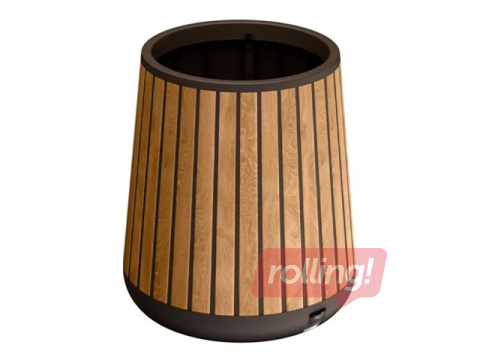 Dekoratīvais puķu pods Keter Deco Conic Planter, plastmasas, brūns, Ø51x62cm