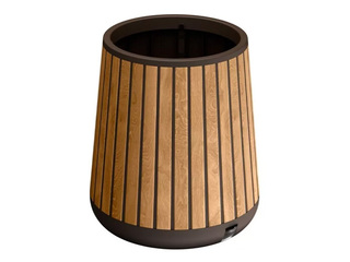 Декоративный цветочный горшок Keter Deco Conic Planter, пластик, коричневый, Ø51см