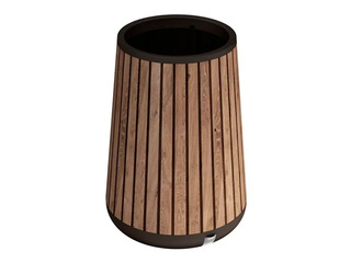 Decorative flower pot Keter Deco Conic Planter Tall, plastic, brown, Ø51cm