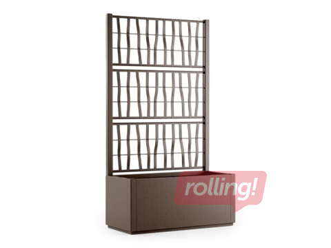 Puķu kaste Stefanplast Ethica, brūna, 80x36x140cm