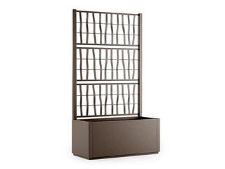 Цветочный ящик Stefanplast Ethica, коричневый, 80x36x140см