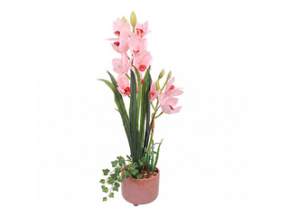 Kunsttaim Garden Queen, roosa orhidee, 70cm