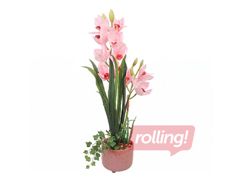 Mākslīgais augs Garden Queen, orhideja podiņā, rozā,70cm